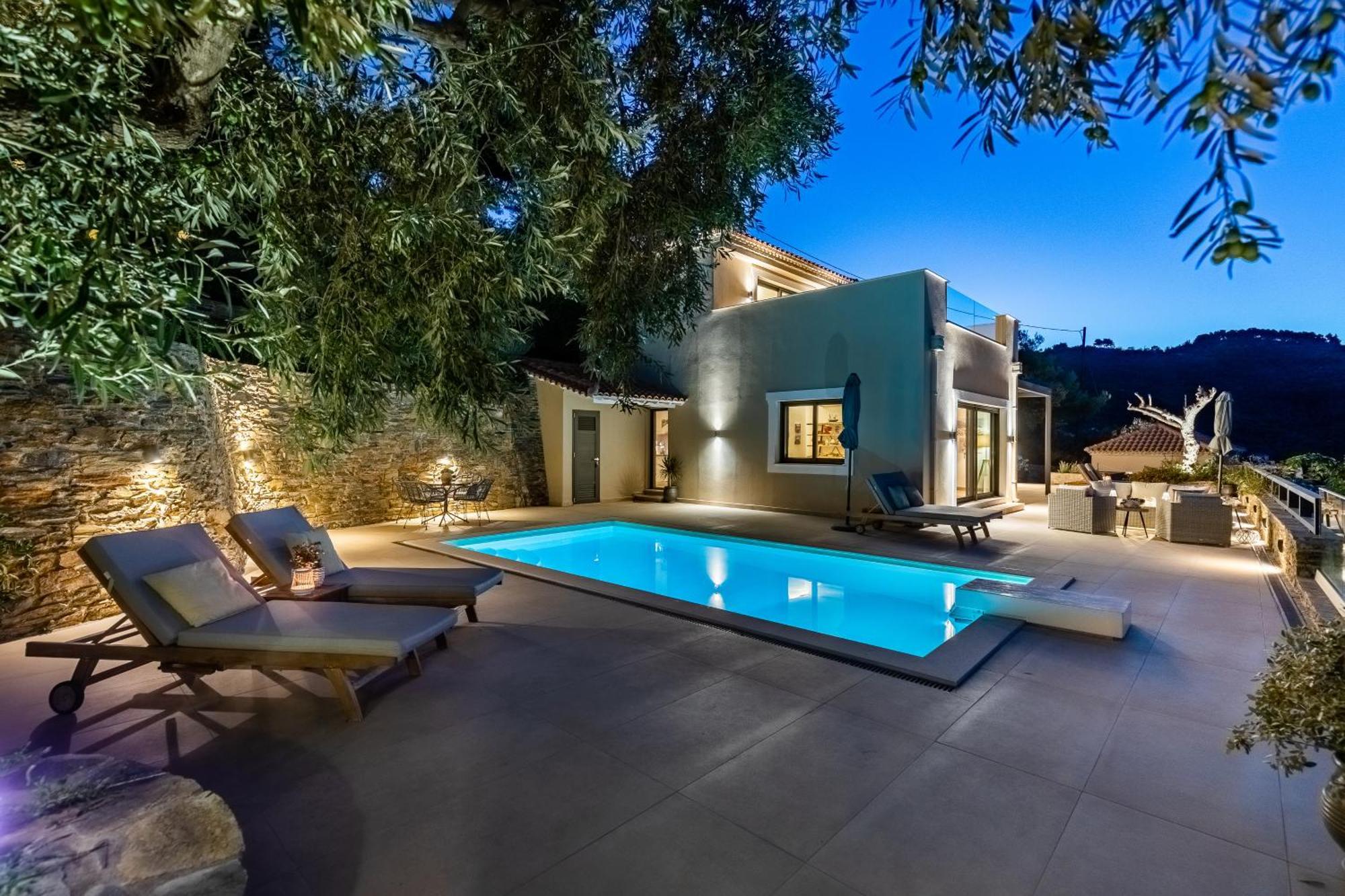 סקופלוס טאון Villa Antigone Luxury Retreat מראה חיצוני תמונה